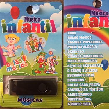 Imagem de Pen drive gravado 500 músicas infantis 8GB