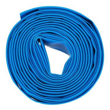 Imagem de DMiotech Tubo termorretrátil tubo de isolamento elétrico 2:1 tubo de fio de cabo envoltório manga azul 2,5 cm diâmetro 5 pés de comprimento