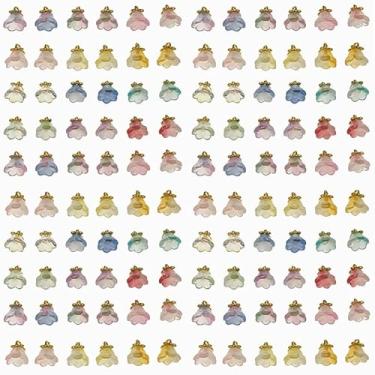 Imagem de Youdiyla Amuletos decorativos de coroa de acrílico, mini enfeites de coroa para artesanato DIY e fabricação de joias (BE01)