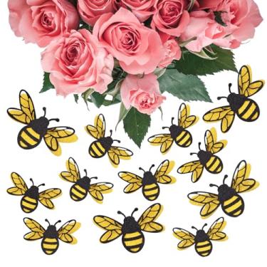 Imagem de 12 Pcs Bumble Bee Stickers, 3D Small Bee Wall Decor, Fake Bees Decorations with Double Layer Design for Party Home Office Fridge Windows Wall Decorations Charms Pendants