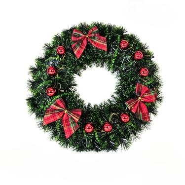 Imagem de Guirlanda De Natal Luxo Grande Girlanda De Porta De Natal Decoração Natalina Enhance the Festive Atmosphere(Verde Clássica Grande)