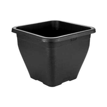 Imagem de Vaso De Plantas Plástico Grande Quadrado Flores Hortas E Plantas Decoração (Preto)