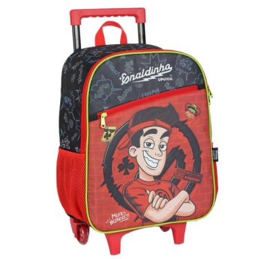 Imagem de Mochila Rodinha Infantil Enaldinho Youtuber Vermelho Luxcel