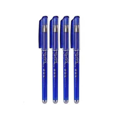 Imagem de Caneta Apagável Azul Kit Com 4 Unidades - Fun Pen