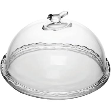 Imagem de Queijeira Bird 20cm com Tampa Cristal Ecológico Material Transparente