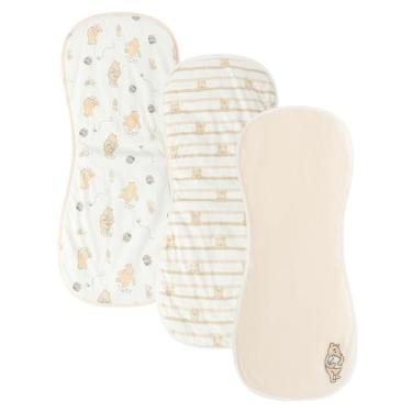Imagem de Disney Pacote com 3 panos de arroto para bebês Ursinho Pooh macios absorventes 50,8 cm x 25,4 cm trapos à prova de vazamento para recém-nascidos e bebês