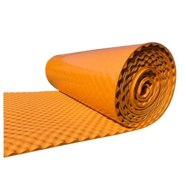 Imagem de Painéis acústicos autoadesivos, painéis de parede de espuma à prova de som, para casa, escritório, sala de gravação, estúdio (espessura: 20 mm/0,8 pol, laranja)