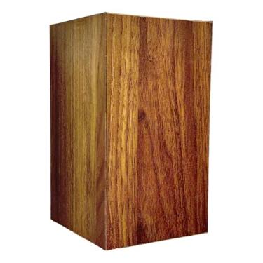 Imagem de Arandela Retangular Madeira Imbuia 16cm G9