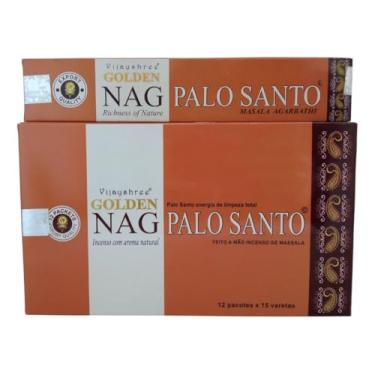 Imagem de Incenso Massala Vijayshree Golden Nag Palo Santo Cx.12un.15g
