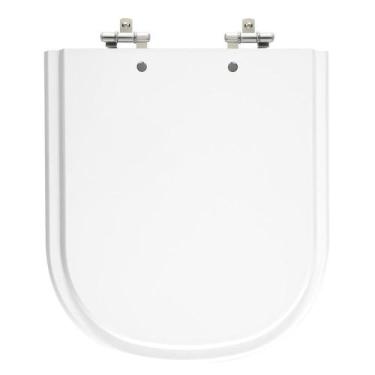 Imagem de Assento Laqueado Etna Branco Tampa Para Vaso Icasa Em Mdf - Lojarocca