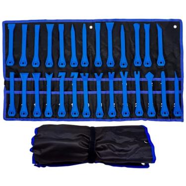 Imagem de Jogo de Espátulas Automotivas TCI27 The Black Tools – 27 Peças em Nylon Reforçado com Estojo para Painéis e Som