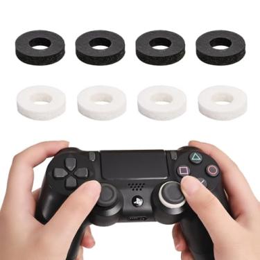 Imagem de Tandoler 8 Pack Handle Joystick Enhanced Buffer Ring for PlayStation 5 Accessories, Gaming Accessories, Suitable for PS4,for PS5,for PS Portal, for Xbox One, for Xbox Elite（Black/White