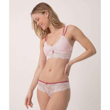 Imagem de Calcinha Caleçon Renda Marisa-31021, Rosa, M