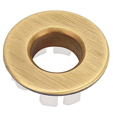 Imagem de YOUTHINK Tampa de Transbordamento da Pia do Banheiro, Circular de Latão, Decoração Fácil de Instalar para Banheiro e Cozinha (Bronze Antigo)