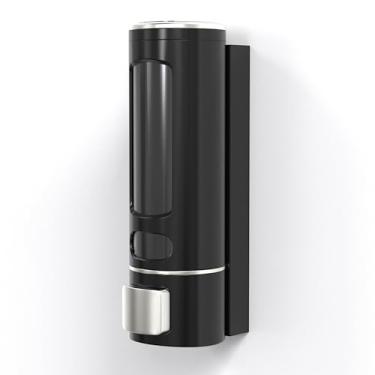 Imagem de Solopen Dispensador de xampu e condicionador 400 ml Dispensador de sabão de banho sem broca montado na parede fácil instalação para banheiro hotel grande capacidade preto