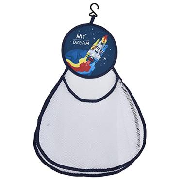 Imagem de Ainoli banheiro crianças brinquedos saco de armazenamento bonito dos desenhos animados padrão malha banho arrumado armazenamento net titular cesta saco (Tipo 6)