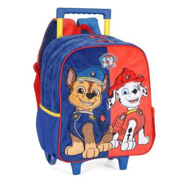 Imagem de Mochila Rodinha Luxcel Patrulha Canina Chase Marshall Azul
