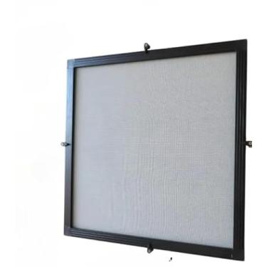 Imagem de Tela Para Janelas Com Moldura De AlumíNio Preto - AcessóRios Completos Para Portas E Janelas, FáCil InstalaçãO, à Prova De Insetos(100x100 cm)