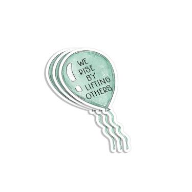 Imagem de (3 peças) Adesivo We Rise by Lifting Others, frases motivacionais, citações inspiradoras, amigos e colegas de trabalho, família, decalque de vinil para copo, laptop, garrafas de água, livros, telefone