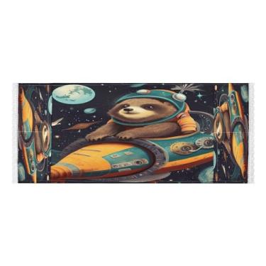 Imagem de Wassud Capas de lavadora e secadora de aviões de mosca preguiça, protetor de lavadora com sacos de armazenamento, capa de geladeira à prova de poeira com bolsos para lavanderia doméstica, cozinha, 120