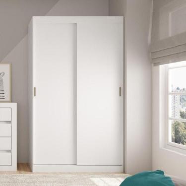 Imagem de Guarda Roupa Solteiro 2 Portas 2 Gav Branco Carraro - MÓVEIS CARRARO