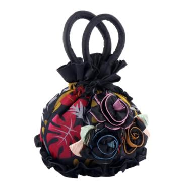 Imagem de Baluue 1 Peça Bolsa De Balde Feminina Com Flores Bolsa De Noite Bolsa De Tecido Floral Bolsas De Mão Para Casamento Festa Baile