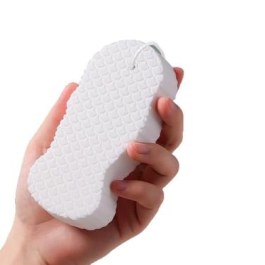 Imagem de Esponja de banho esfoliante mágica, esponja corporal esfoliante 3D super macia para o corpo remove a pele morta, esfoliante reutilizável para a pele para banheiro
