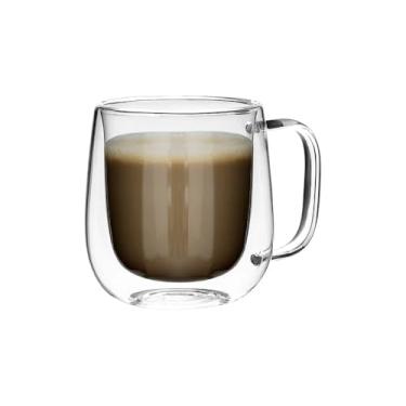 Imagem de Caneca de Vidro Borossilicato 250 ml com Parede Dupla Térmica