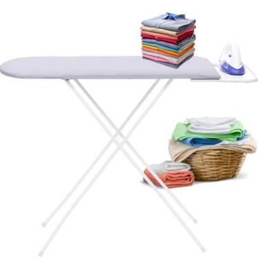 Imagem de Tábua De Passar Roupas Extra Forte Forro Térmico Regulagem De Altura(Branca)
