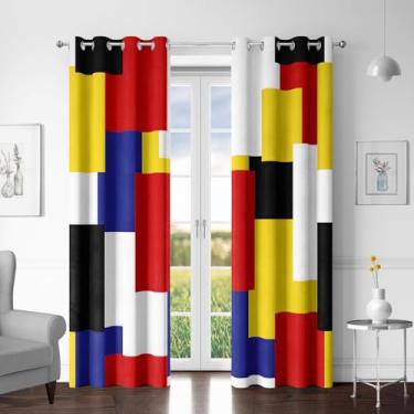 Imagem de Tyrot Cortinas blecaute coloridas 100%, 52 x 84