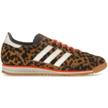 Imagem de adidas Tênis feminino Dbrown/Owhite/Seimor SL 72 OG W Marrom escuro/Branco (Semi Impact Orange) 35, Multi, 9.5 Wide