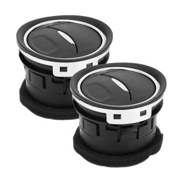 Imagem de VekAuto 2 peças de tomada A/C central compatível com Ford Mondeo 2007-2014, ABS durável preto prateado painel de ventilação