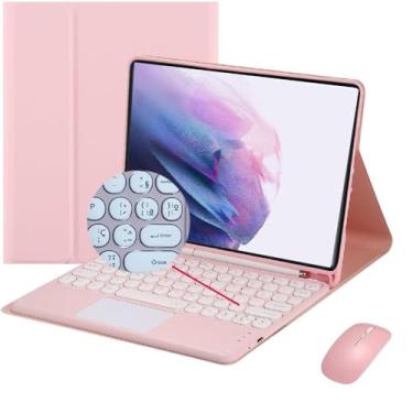 Imagem de HAOWSTRANG® ABNT2 Capa De Teclado Para Samsung Galaxy Tab A9+ / A9 Plus de 11 polegadas, Teclado Trackpad Multitoque Removível Com Suporte Para S Pen, Capa Magnética Ultrafina