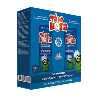 Imagem de Shampoo e Condicionador Infantil Tá Na Hora Cachinhos Definidos e Sem Frizz 350ml cada
