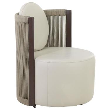 Imagem de Poltrona Confort Armchair Puff Redondo Trama Original Rami
