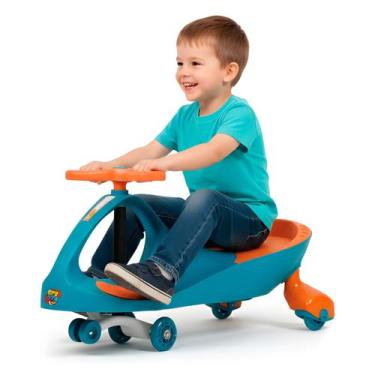 Imagem de Carrinho Gira Gira Car Fenix Até 100kg Rolimã Com Luzes Nas Rodas - Fê