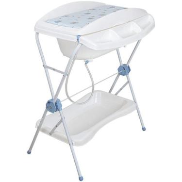 Imagem de Banheira de Bebe com Trocador Desmontavel Kiddo Shower Azul