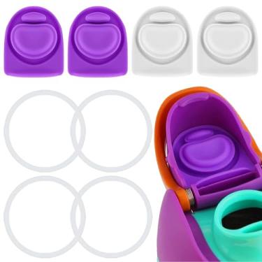 Imagem de ZONBBEE Rolha de substituição e anel de vedação O de silicone compatível com Owala FreeSip 680 g, tampa de vedação superior de garrafa para Owala 16/19/24/32/1,134 g acessórios de inserção de tampa de