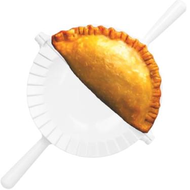 Imagem de Empanada Maker Press 15 cm - Profissional - Molde Ravioli Bolinho de Massa Pasta de Tortilha - Quesadilla - Empanadas, Pierogi, Samosa, Calzone, Momo Mold - Extra Grande