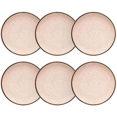 Imagem de Jogo de Pratos de Porcelana Sobremesa Brisa 18,5cm 6 peças - Oxford