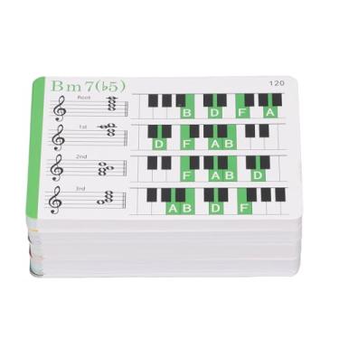 Imagem de SPYMINNPOO Cartões Flash de Música Abrangente de Prática Codificada por Cores para Estudantes Iniciantes de Piano, Presente Portátil para Crianças - Conjunto de Papel de Placa de Cobre
