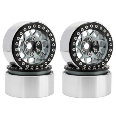 Imagem de MEUS RACING 1.9 Beadlock Wheels Rims Deep-Dish Wheel for Axial SCX10 Traxxas TRX4 Vanquish VS4-10 Redcat Gen8 1/10 RC Crawler Upgrades (Style B, Titanium)