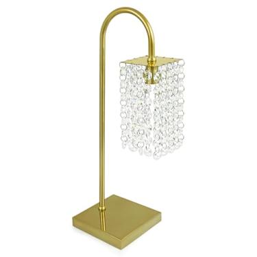 Imagem de Abajur Clearcrillic Cristal Acrilico Quadrado (Dourado)