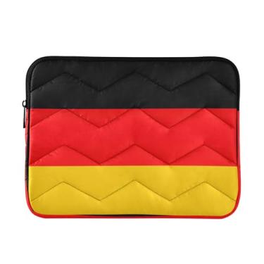 Imagem de Bolsa para laptop com bandeira da Alemanha, capa protetora à prova de choque, bolsas de professores de 15,6 polegadas