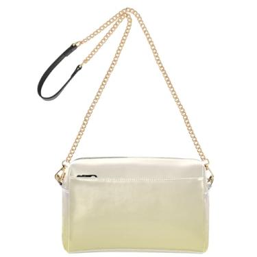 Imagem de Joitme Bolsa tiracolo feminina Magnólia Light Khaki gradiente bolsa para celular bolsa de couro PU bolsa de ombro alça de corrente