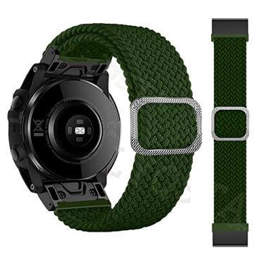 Imagem de IENYU Pulseiras de 22/26mm para Garmin Fenix 6 6X Pro 5 5X Plus 3HR 935 Smart Watch Loop Pulseira de Nylon Fenix 7X 7 Pulseiras de Pulso Rápidas Easyfit (Cor: N, Tamanho: 26mm Descent Mk2 MK1)