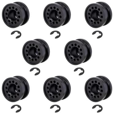 Imagem de Pacote com 8 buchas de articulação de câmbio e clipes eletrônicos para Dodge Ram 1500/2500/3500 4x4 (2002-2010) - Substituição OEM 68078974AA e 68078975AA