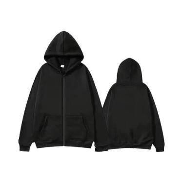 Imagem de Moletom Unissex De Manga Longa Com Zíper E Capuz, Estilo Hip Hop, Casu