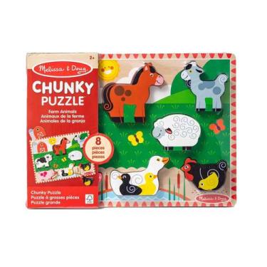 Imagem de Quebra Cabeça Infantil de Madeira Fazenda - Melissa & Doug - Sunny Bri