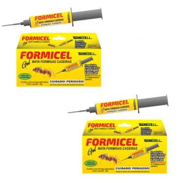 Imagem de Kit 2 Mata Formiga Seringa Gel Formicel 10g